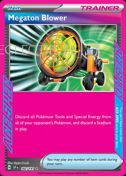Pokemon Surging Sparks 182/191 Megaton Blower  Reverse Holo