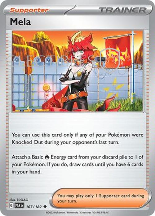 Pokemon Paradox Rift 167/182 Mela Reverse Holo