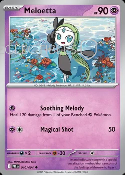 Pokemon Phantasmal Flames 040/094 Meloetta Reverse Holo