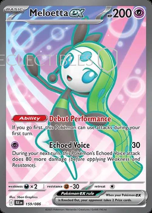 Pokemon Black Bolt 159/086 Meloetta ex