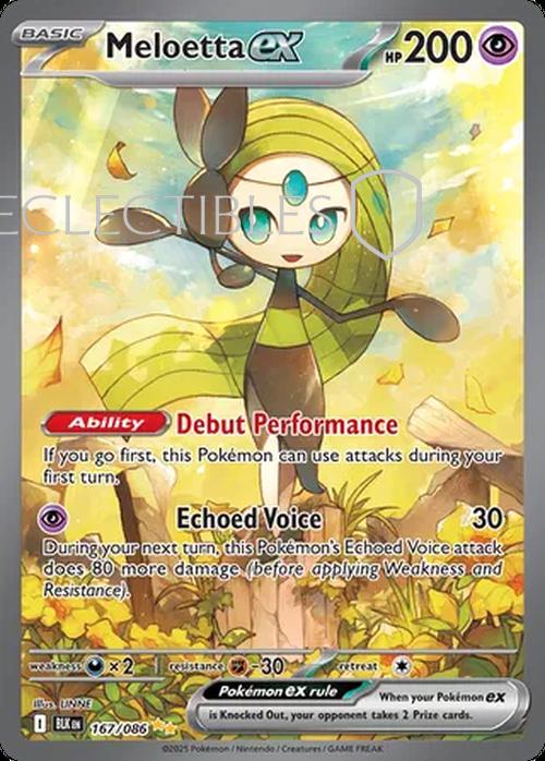 Pokemon Black Bolt 167/086 Meloetta ex