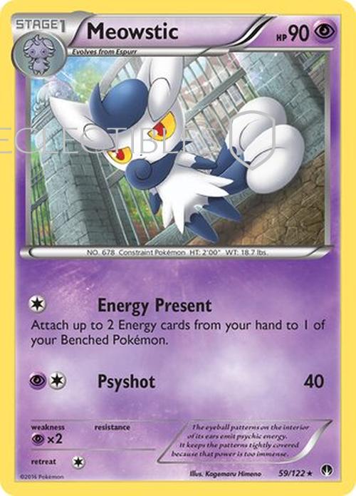 Pokemon BreakPoint 059/122 Meowstic Reverse Holo
