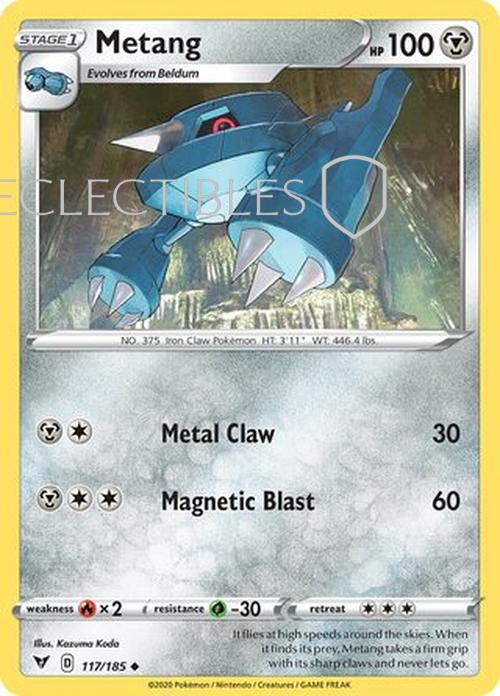 Pokemon Vivid Voltage 117/185 Metang Reverse Holo
