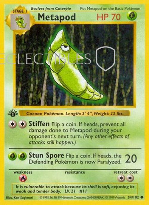 Pokemon Base Set 054/102 Metapod