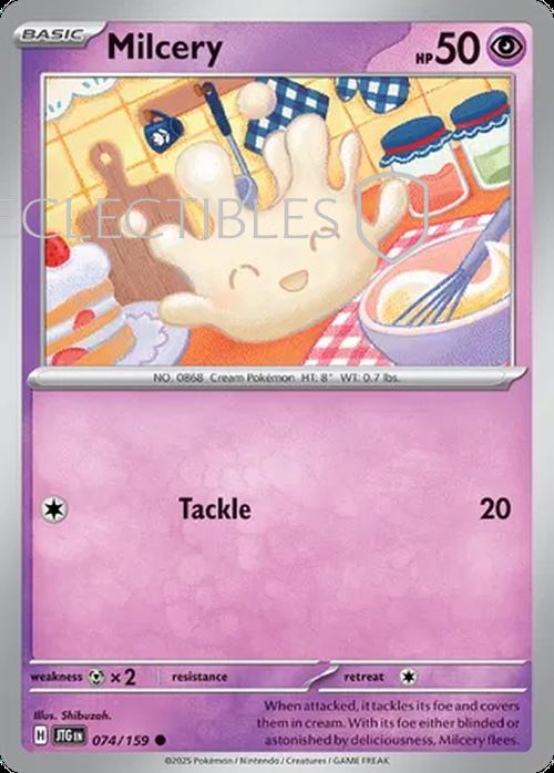 Pokemon Journey Together 074/159 Milcery Reverse Holo