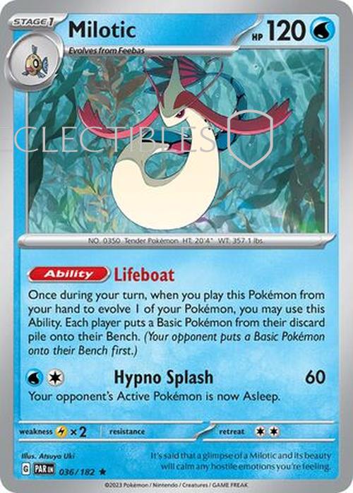 Pokemon Paradox Rift 036/182 Milotic Holo