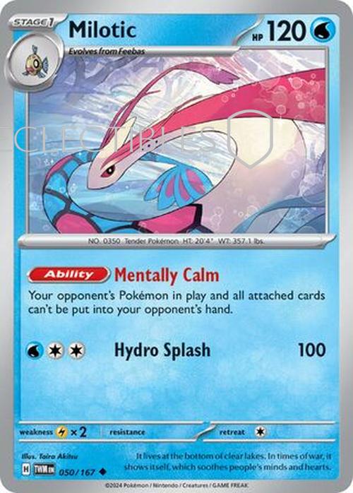 Pokemon Twilight Masquerade 050/167 Milotic Reverse Holo