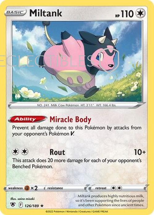 Pokemon Astral Radiance 126/189 Miltank Holo