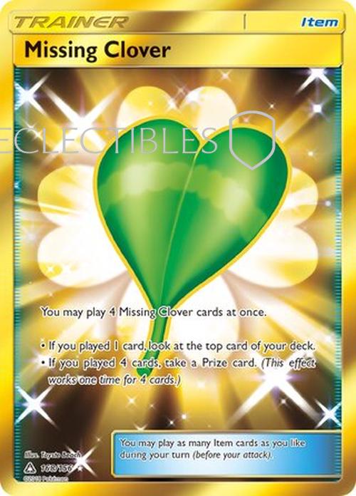 Pokemon Ultra Prism 168/156 Missing Clover