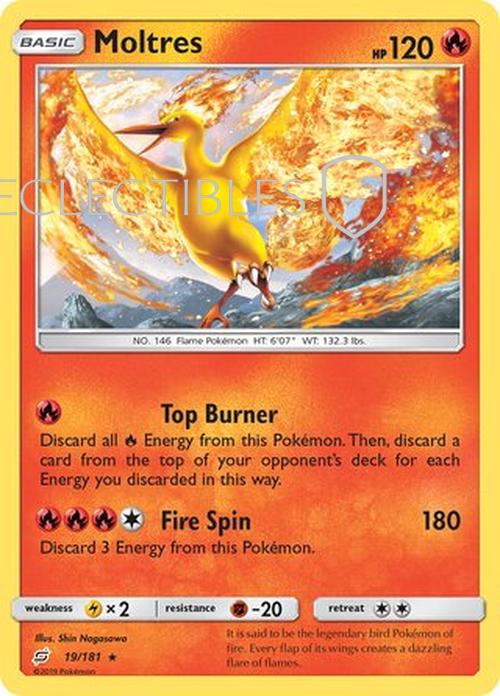 Pokemon Team up 019/181 Moltres Reverse Holo