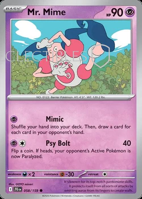 Pokemon Journey Together 058/159 Mr Mime Reverse Holo
