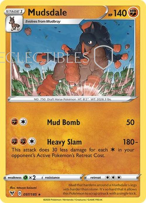 Pokemon Vivid Voltage 097/185 Mudsdale Reverse Holo