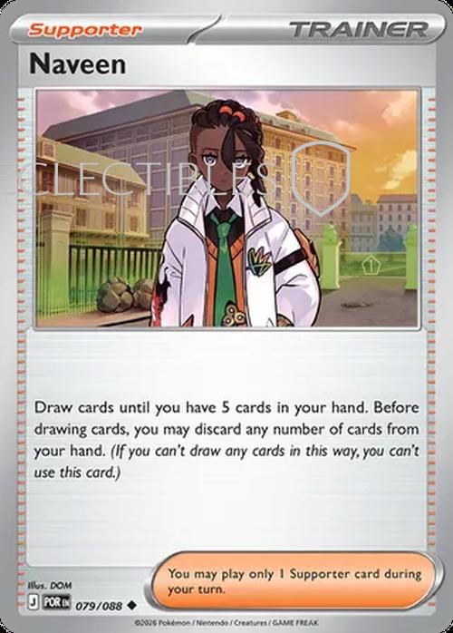 Pokemon Perfect Order 079/88 Naveen Reverse Holo