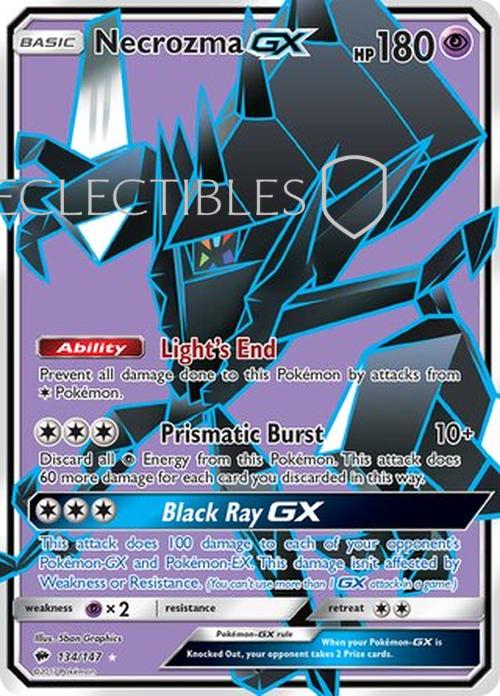 Pokemon Burning Shadows 134/147 NecrozmaGX Reverse Holo