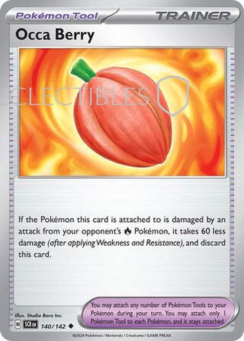 Pokemon Stellar Crown 140/142 Occa Berry Reverse Holo