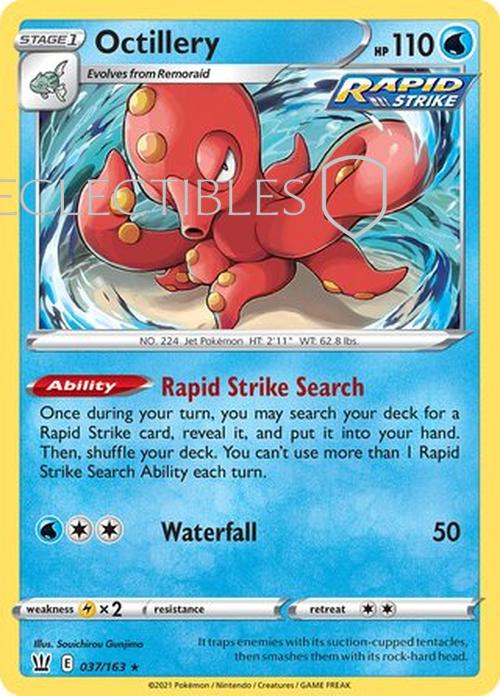Pokemon Battle Styles 037/163 Octillery Holo