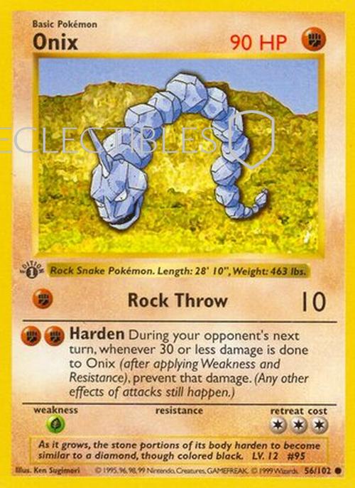 Pokemon Base Set 056/102 Onix