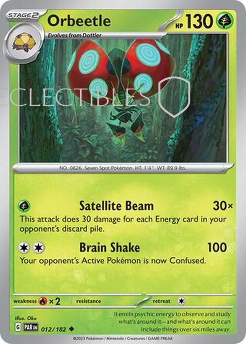 Pokemon Paradox Rift 012/182 Orbeetle Reverse Holo