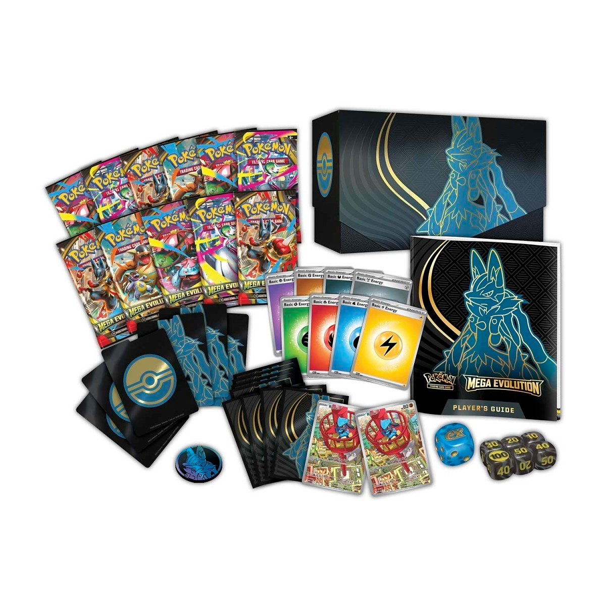 Mega Evolutions Pokemon Center Elite Trainer Box Lucario