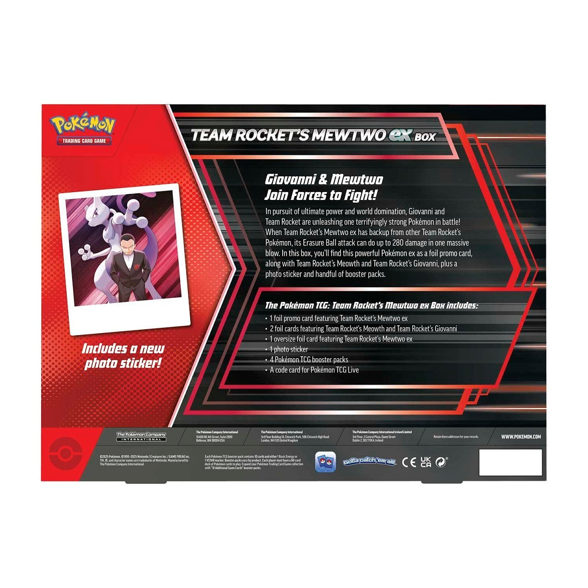 Pokémon TCG: Team Rocket’s Mewtwo ex Box