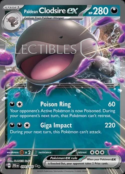 Pokemon Journey Together 094/159 Paldean Clodsire ex