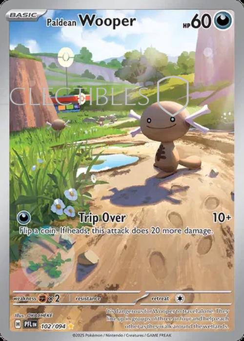 Pokemon Phantasmal Flames 102/094 Paldean Wooper