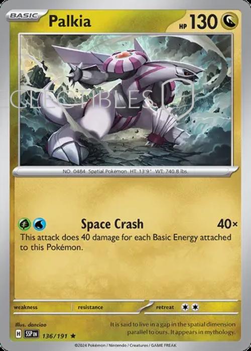 Pokemon Surging Sparks 136/191 Palkia Reverse Holo