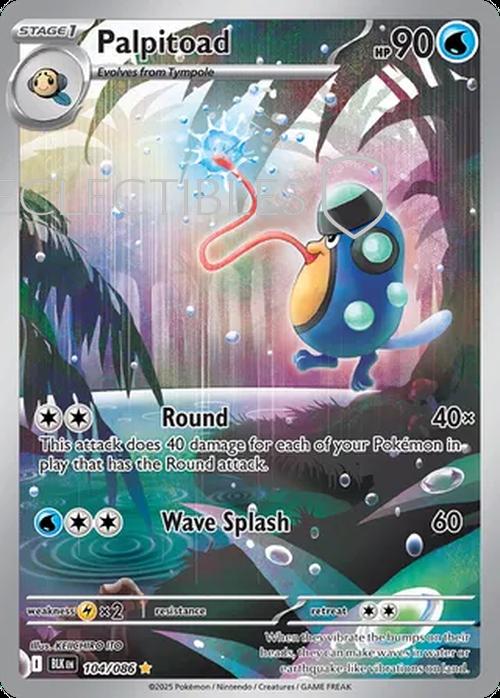 Pokemon Black Bolt 104/086 Palpitoad