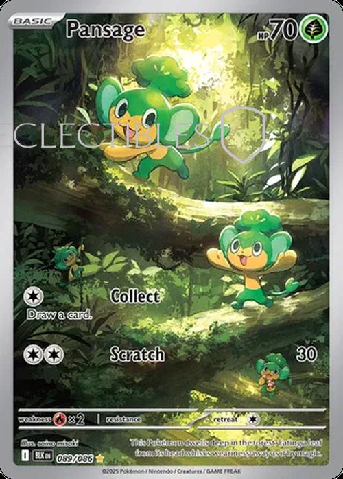 Pokemon Black Bolt 089/086 Pansage