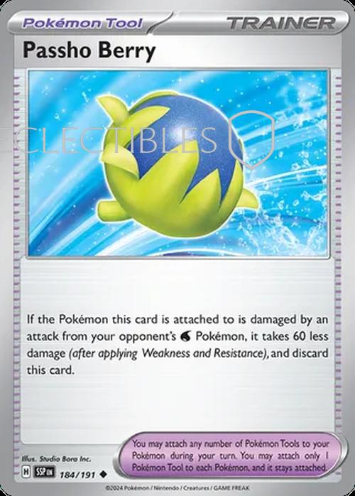 Pokemon Surging Sparks 184/191 Passho Berry Reverse Holo
