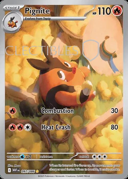 Pokemon White Flare 097/086 Pignite