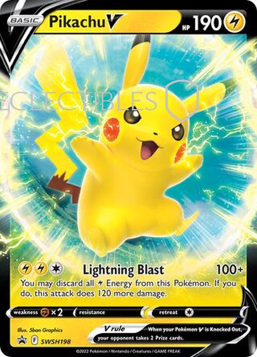 Pokemon SWSH Black Star Promos SWSH 198 Pikachu V