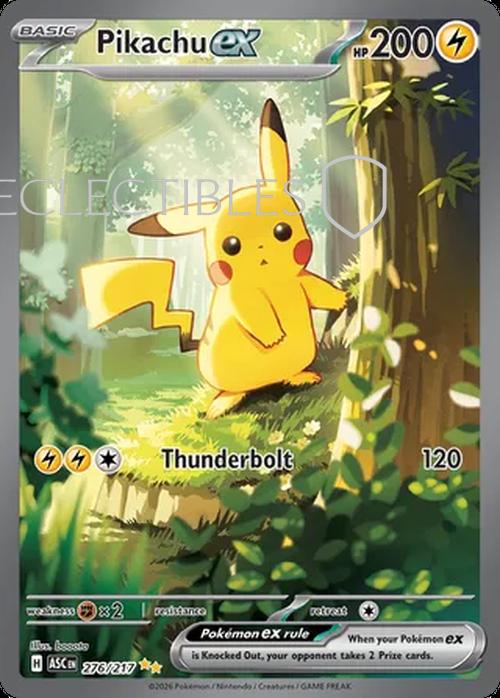 Pokemon Ascended Heroes 276/217 Pikachu ex