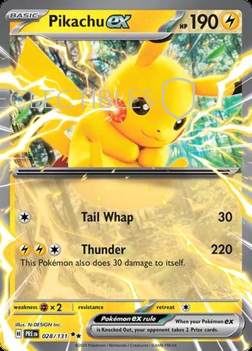Pokemon Prismatic Evolutions 028/131 Pikachu ex