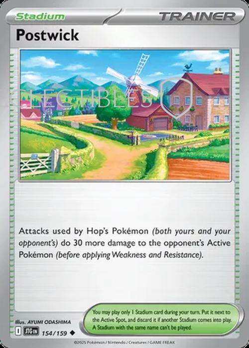 Pokemon Journey Together 154/159 Postwick Reverse Holo