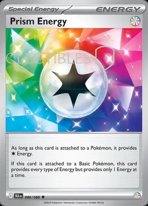 Pokemon Black Bolt 086/086 Prism Energy Reverse Holo