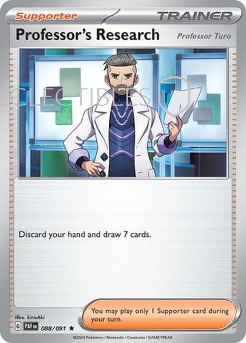 Pokemon Paldean Fates 088/91 Professor Holo