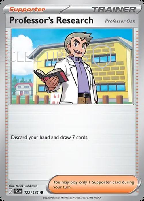 Prismatic Evolutions 122/131 Professor's Research Pokeball Holo