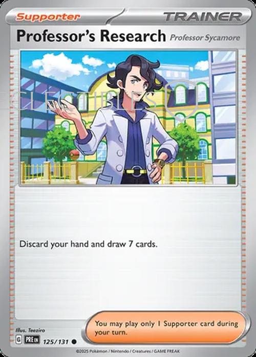 Prismatic Evolutions 124/131 Professor's Research Reverse Holo