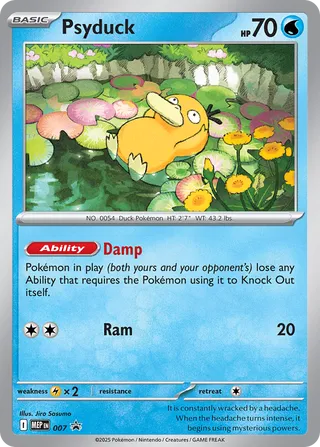 Pokemon Mega Evolutions Promo 007 Psyduck