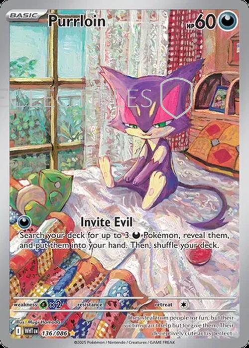 Pokemon White Flare 136/086 Purrloin