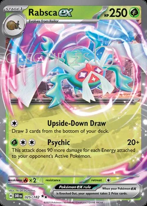 Pokemon Destined Rivals 025/182 Rabsca ex