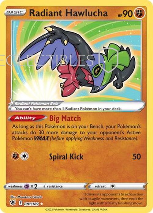 Pokemon Astral Radiance 081/189 Radiant Hawlucha