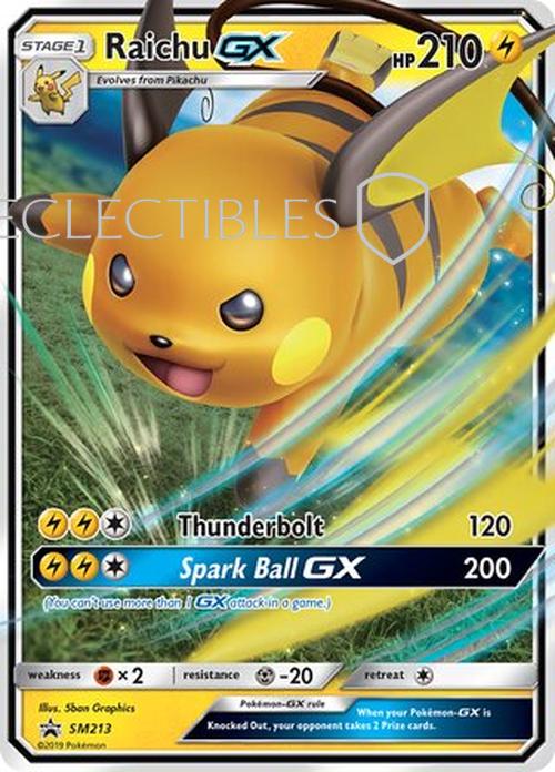 Pokemon SM Black Star Promos SM 213 Raichu-GX