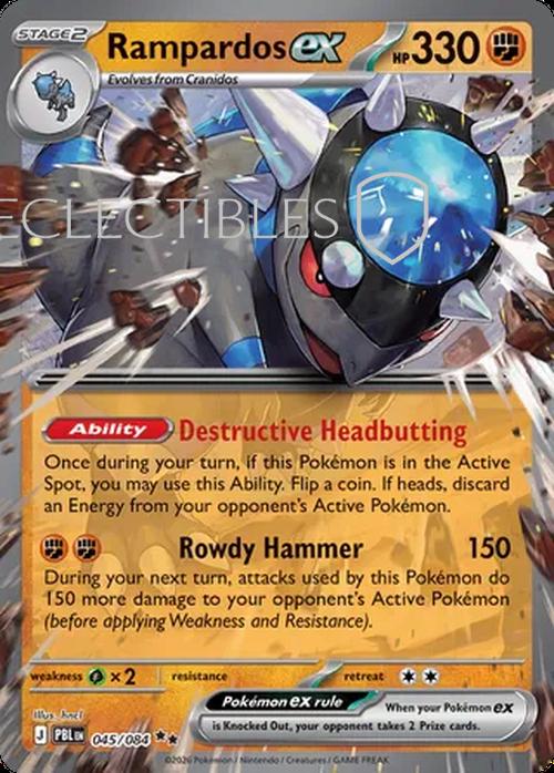 Pokemon pitch black 045/84 Rampardos ex