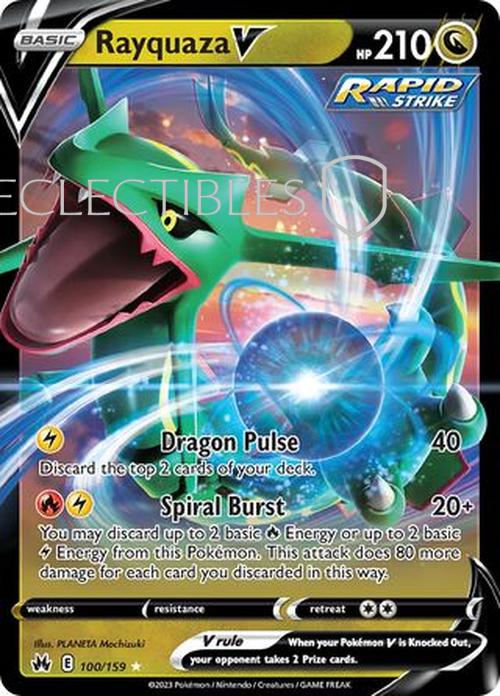 Pokemon Crown Zenith 100/159 Rayquaza V