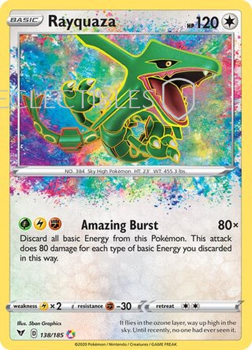 Pokemon Vivid Voltage 138/185 Rayquaza Holo