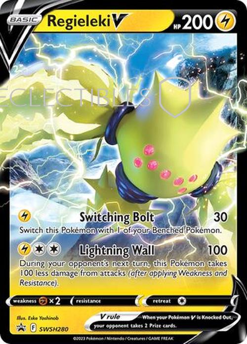 Pokemon SWSH Black Star Promos SWSH 280 Regieleki V