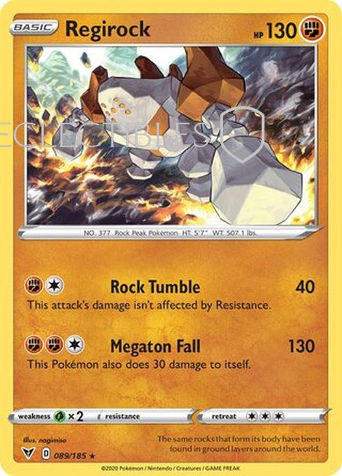 Pokemon Vivid Voltage 089/185 Regirock Holo