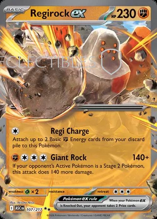 Pokemon Ascended Heroes 107/217 Regirock ex